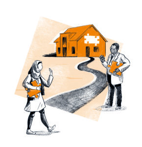 BAG RelEx Illustration zum Thema "Zivilgesellschaft"