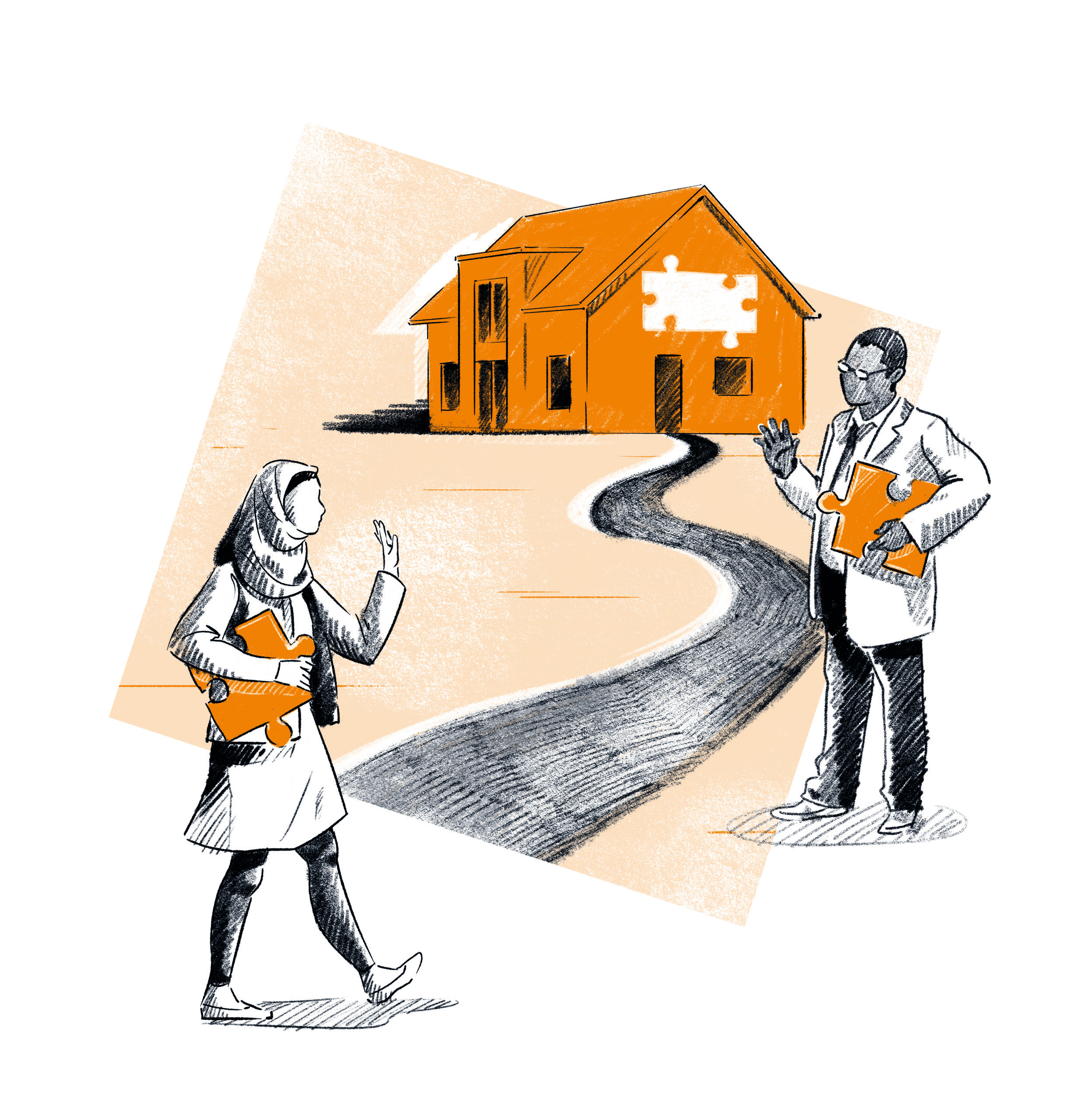 BAG RelEx_Illustration_Zivilgesellschaft_HiRes BAG RelEx Illustration zum Thema "Zivilgesellschaft"