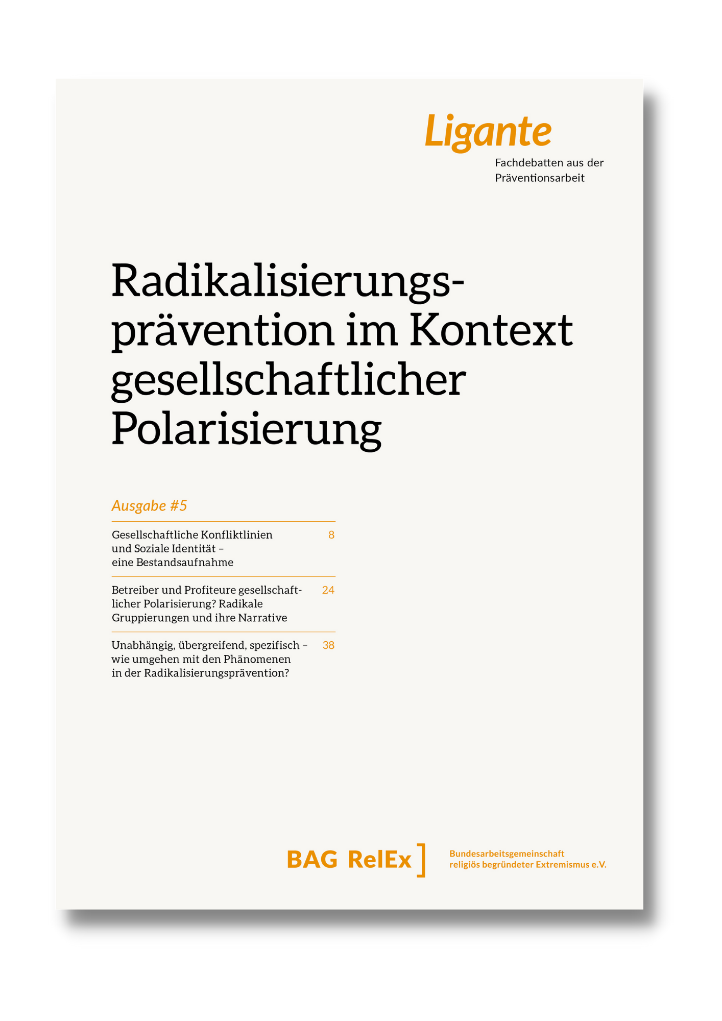 Cover Ligante#5 "Radikalisierungsprävention im gesellschaftlichen Kontext"